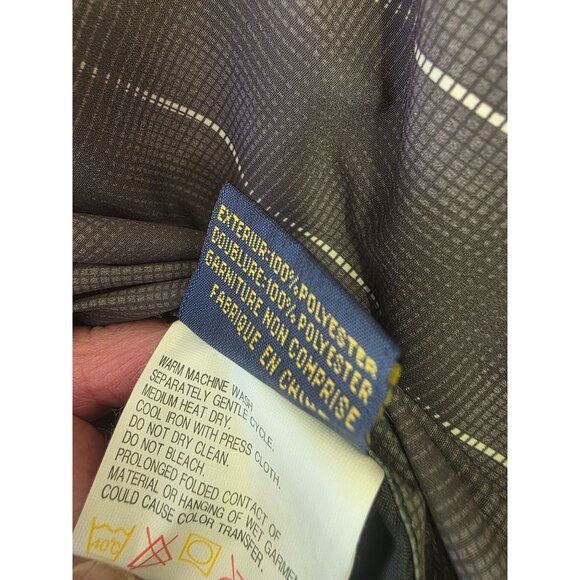 Sunice Y2K Reversible Golf Pullover Jacket Mens L Black/Gray Stripe Windbreaker - Picture 13 of 14